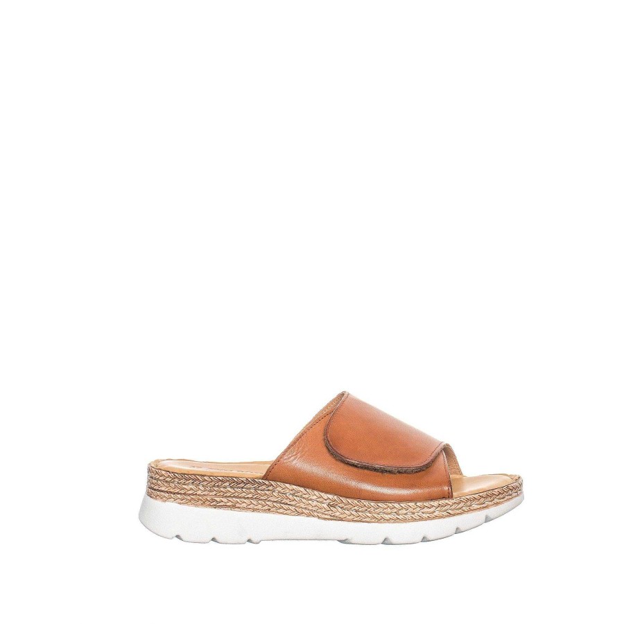 Dam Ten Points Sandaler|Slip-in sandaler|Hållbara sandaler | Maya Slip-In — Konjak