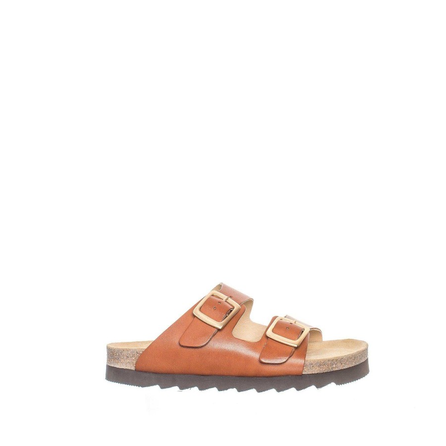 Dam Ten Points Sandaler|Slip-in sandaler|Hållbara sandaler | Vivienne Slip-In — Konjak