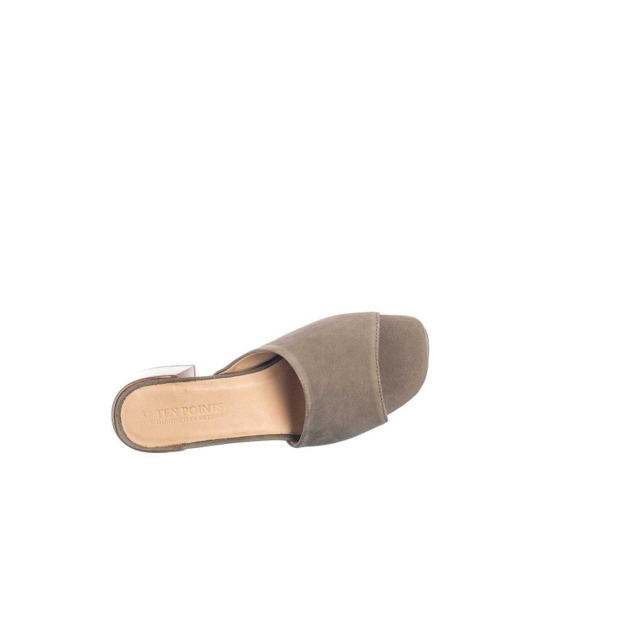 Dam Ten Points Sandaler|Slip-in sandaler|Hållbara sandaler | Milde Slip-In — Kaki