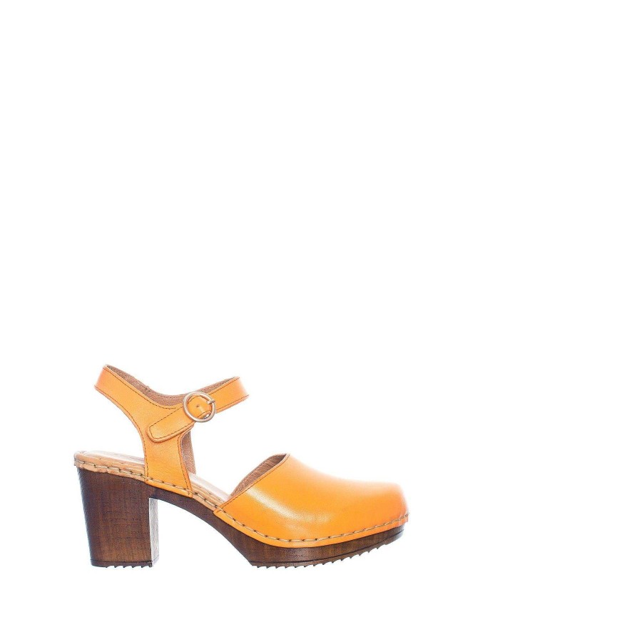 Dam Ten Points Sandaler|Clogs|Hållbara sandaler | Amelia Clogs — Orange