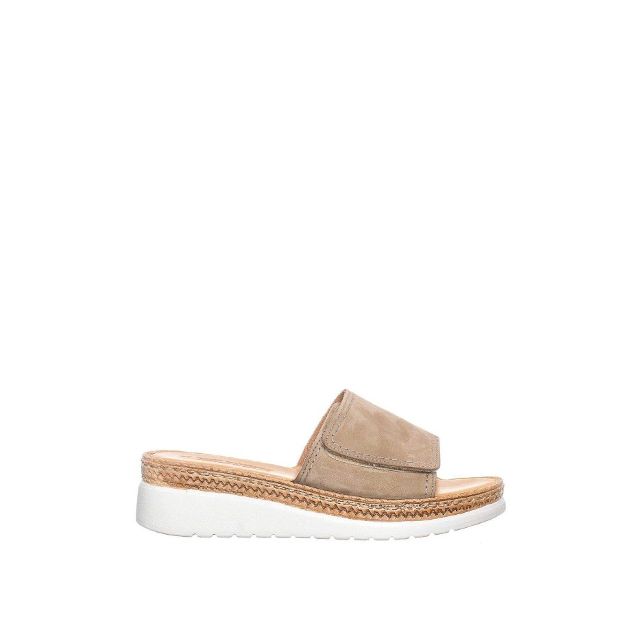 Dam Ten Points Sandaler|Slip-in sandaler|Hållbara sandaler | Malin Slip-In — Taupe