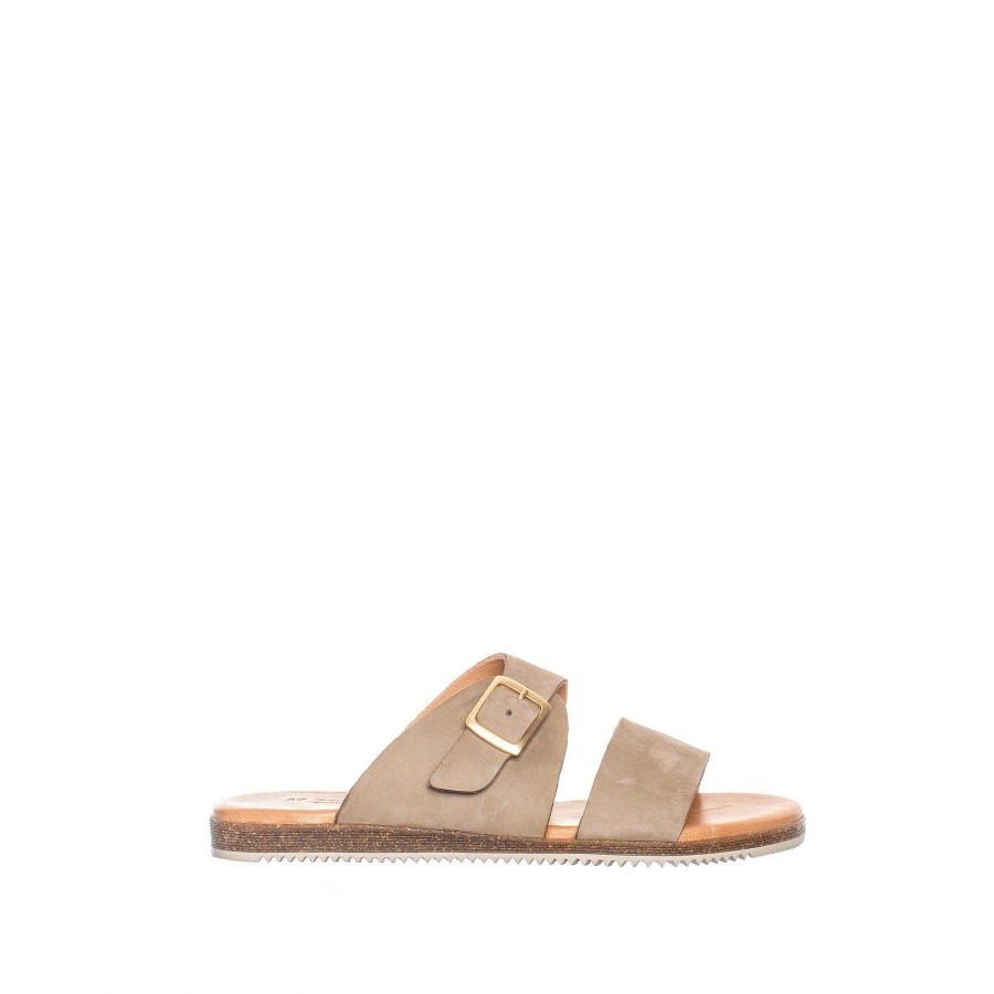 Dam Ten Points Sandaler|Slip-in sandaler|Hållbara sandaler | Tindra Slip-In — Taupe