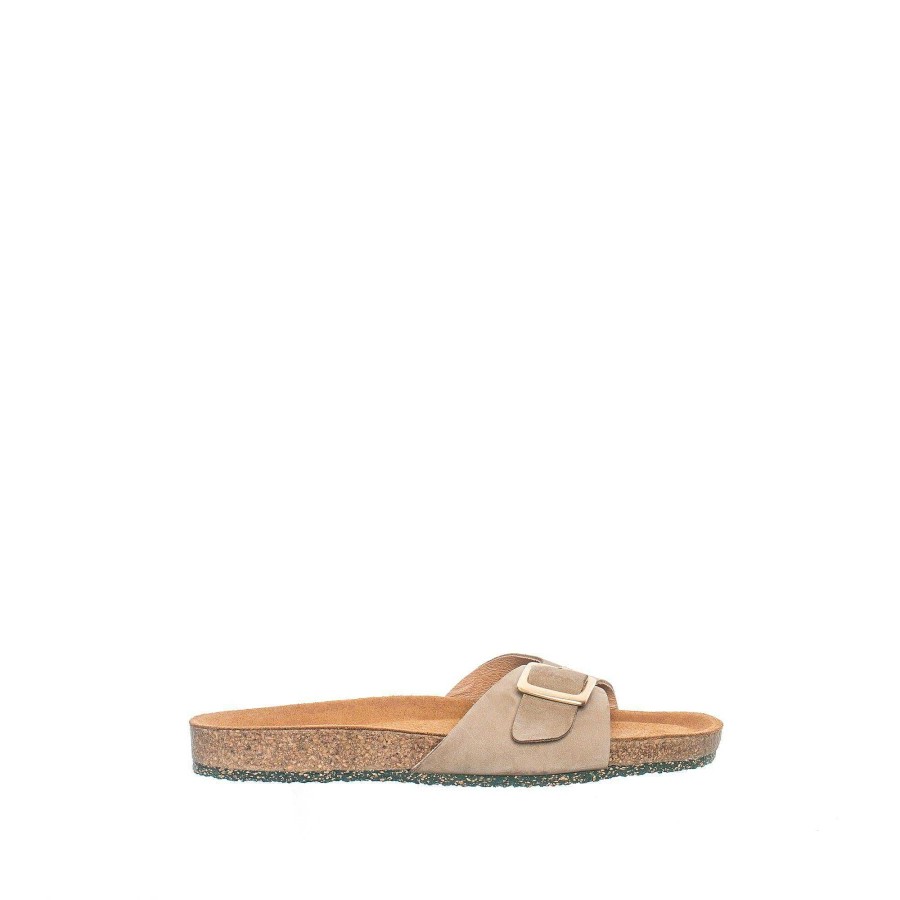 Dam Ten Points Sandaler|Slip-in sandaler|Hållbara sandaler | Vivienne Slip-In — Taupe