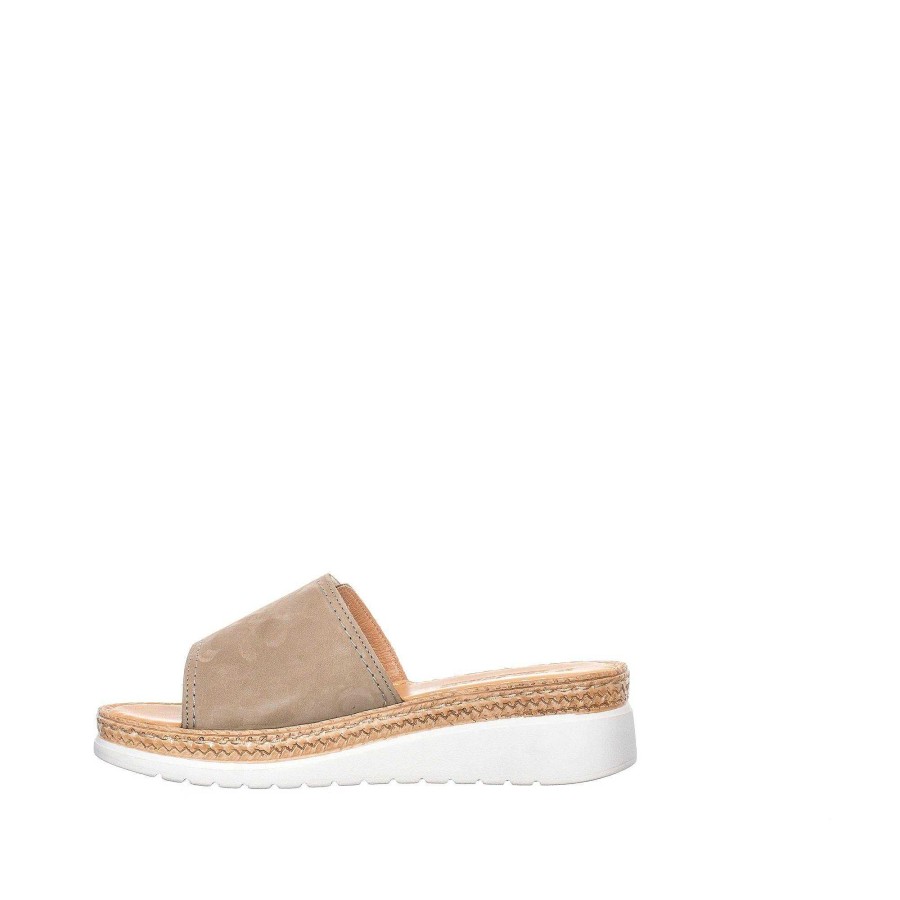 Dam Ten Points Sandaler|Slip-in sandaler|Hållbara sandaler | Malin Slip-In — Taupe