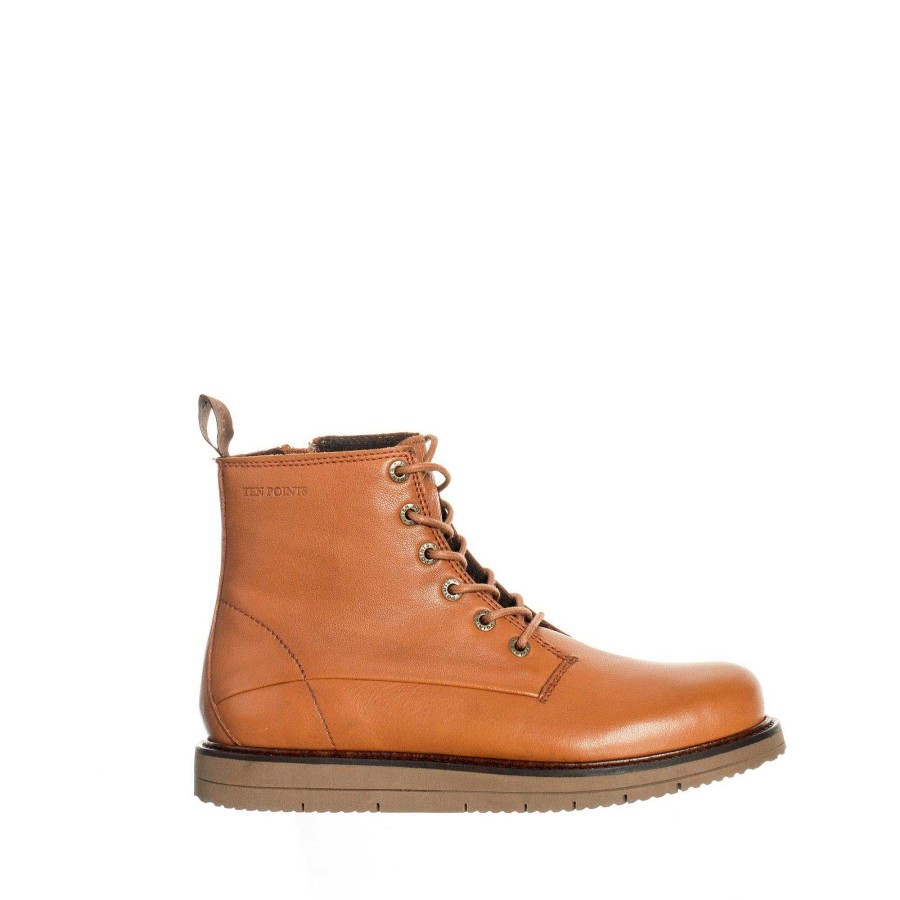 Dam Ten Points Stövletter|Snörkängor | Carina Laced Ankle Boots Snorkangor — Konjak