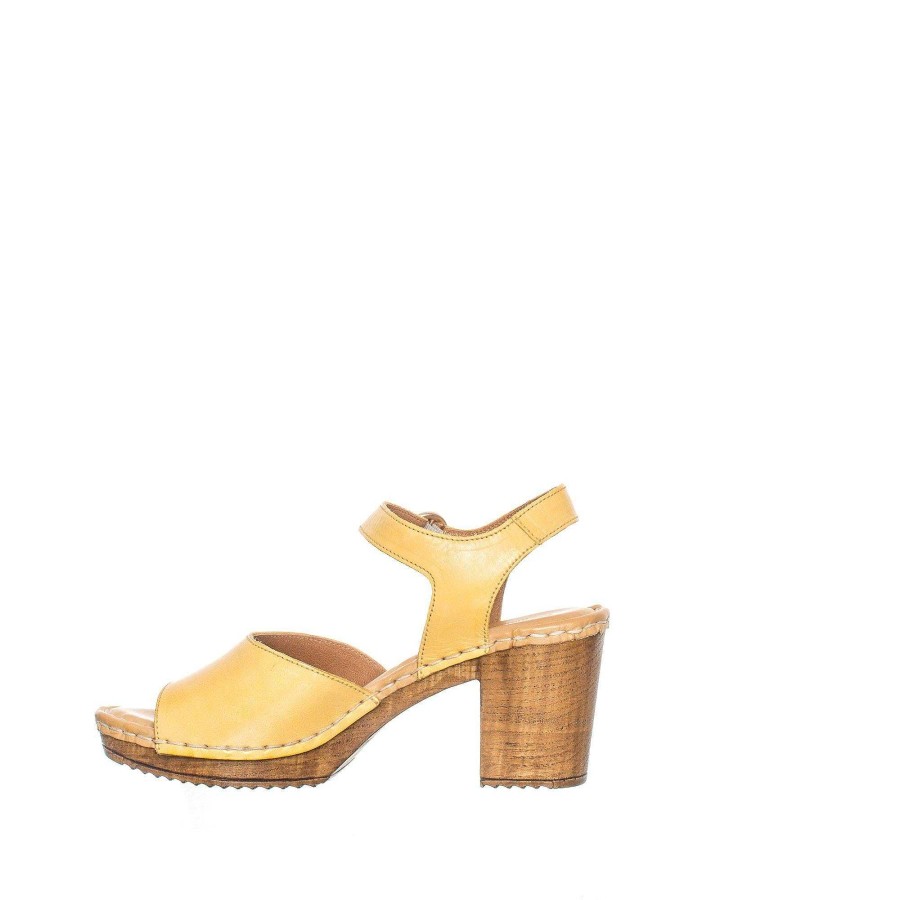 Dam Ten Points Sandaler|Clogs|Hållbara sandaler | Amelia Clogs — Gul