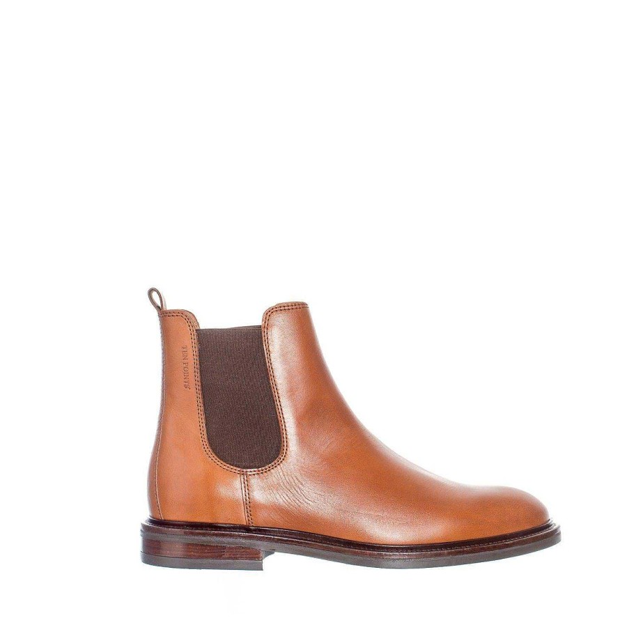 Herr Ten Points Chelsea boots|Hållbara kängor | Arvid Chelsea Kangor — Konjak