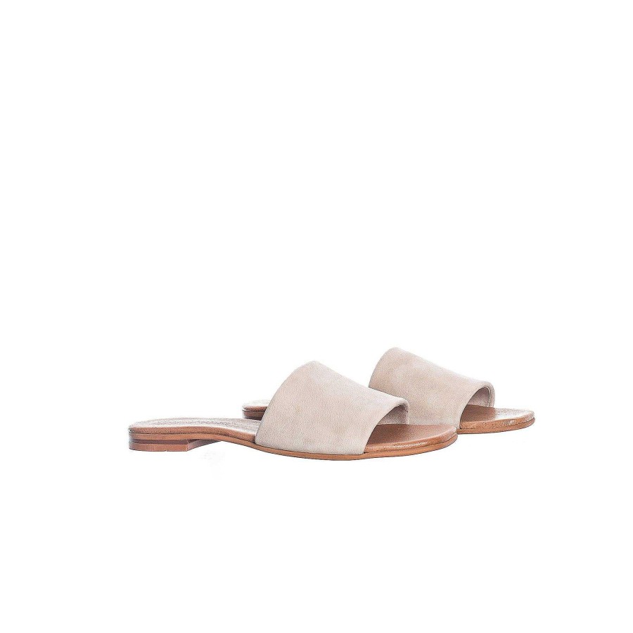 Dam Ten Points Sandaler|Slip-in sandaler|Hållbara sandaler | Madeleine Slip-In — Ljus Taupe