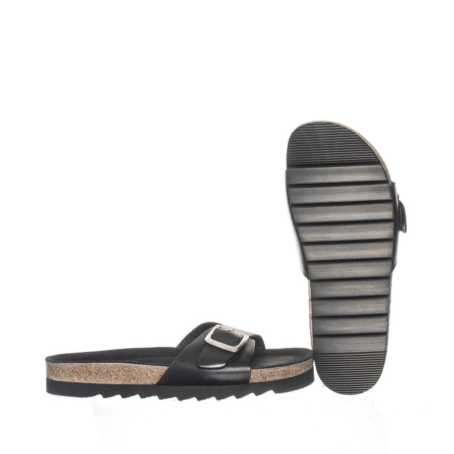 Dam Ten Points Sandaler|Slip-in sandaler|Hållbara sandaler | Vivienne Slip-In — Svart/Svart