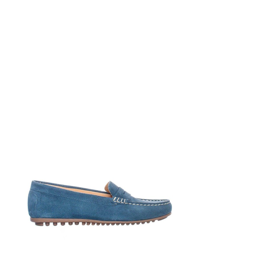 Dam Ten Points Lågskor|Hållbara skor|Loafers | Indy Loafers — Jeans Bla