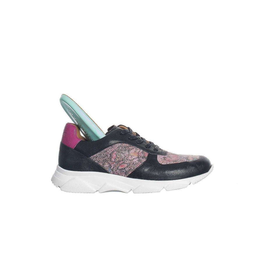 Dam Ten Points Snörskor|Sneakers | Maria Sneakers — Svart/Rosa