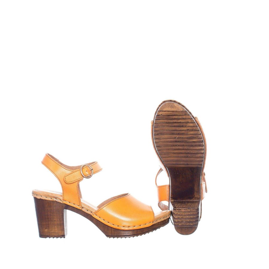 Dam Ten Points Sandaler|Clogs|Hållbara sandaler | Amelia Clogs — Orange