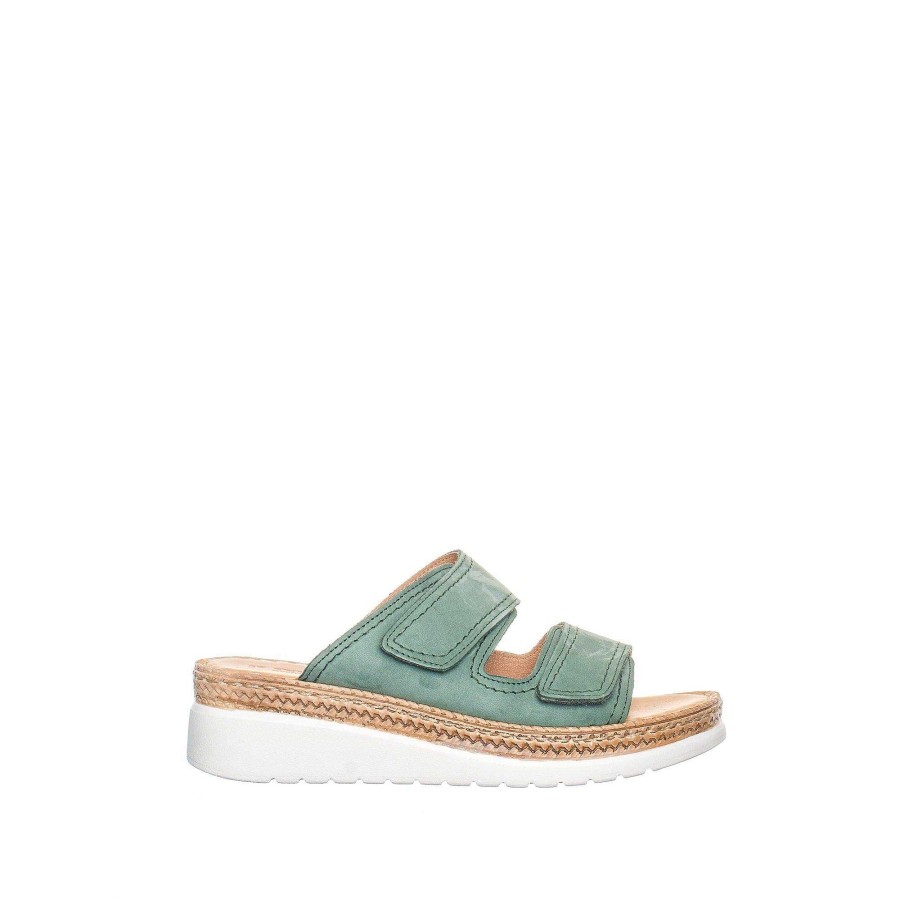 Dam Ten Points Sandaler|Slip-in sandaler|Hållbara sandaler | Malin Slip-In — Gron