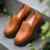 Dam Ten Points Lågskor|Hållbara skor|Loafers | Margaret Loafers — Konjak