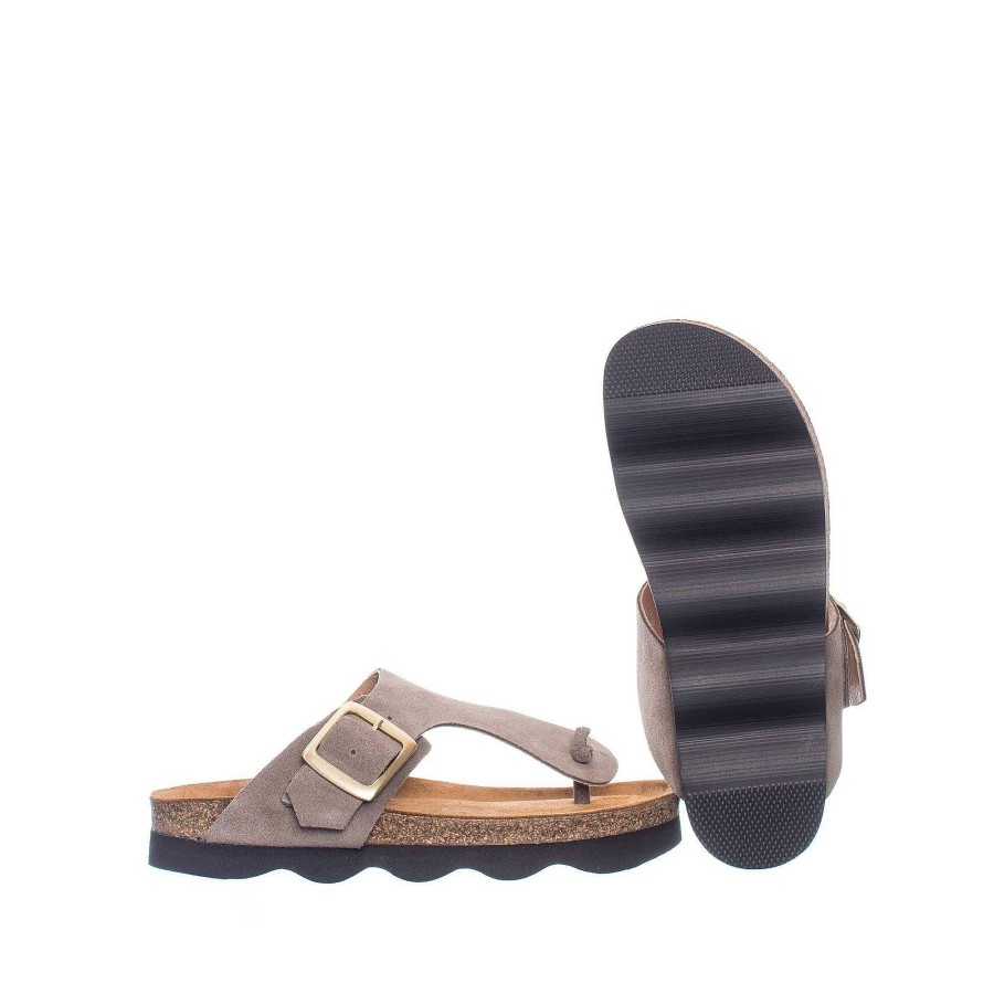 Dam Ten Points Sandaler|Slip-in sandaler|Hållbara sandaler | Vivienne Slip-In — Taupe