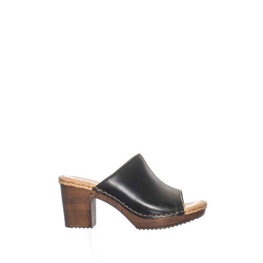 Dam Ten Points Clogs|Slip-in sandaler|Hållbara sandaler | Amelia Clogs — Svart