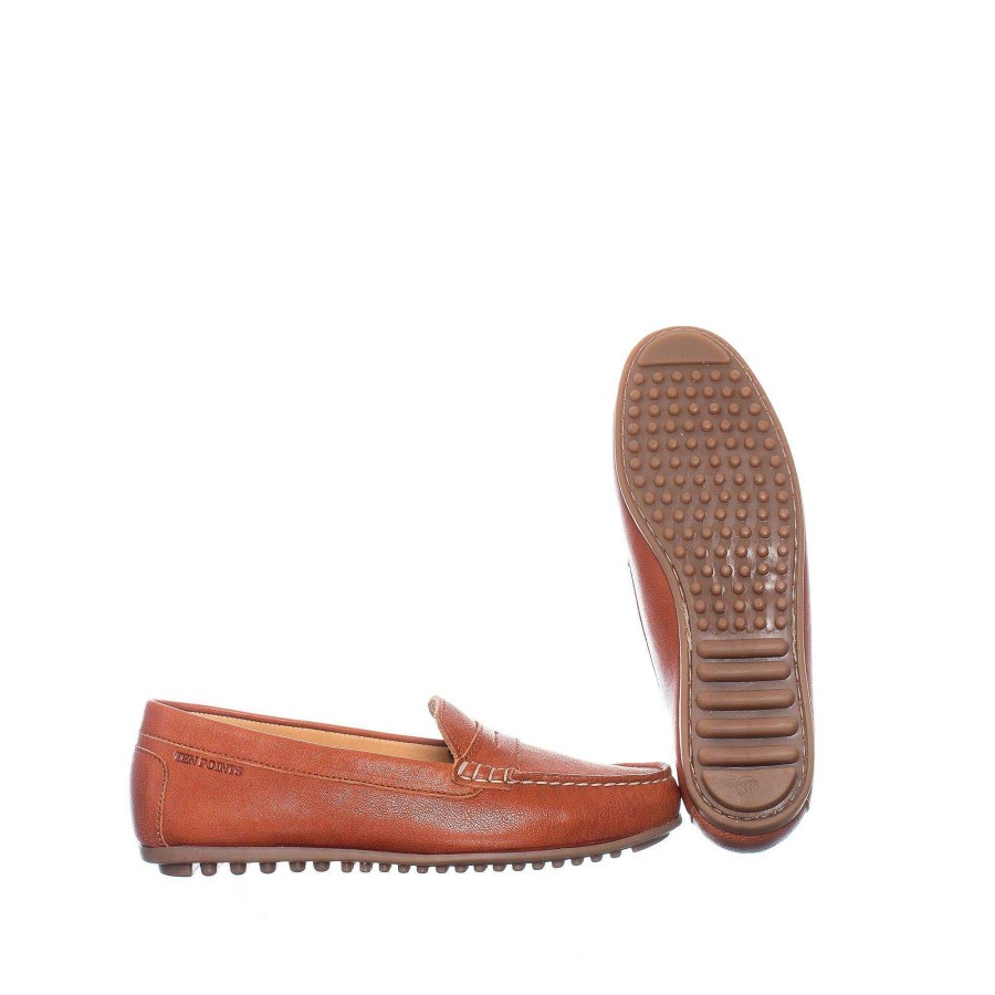 Dam Ten Points Lågskor|Hållbara skor|Loafers | Indy Loafers — Konjak