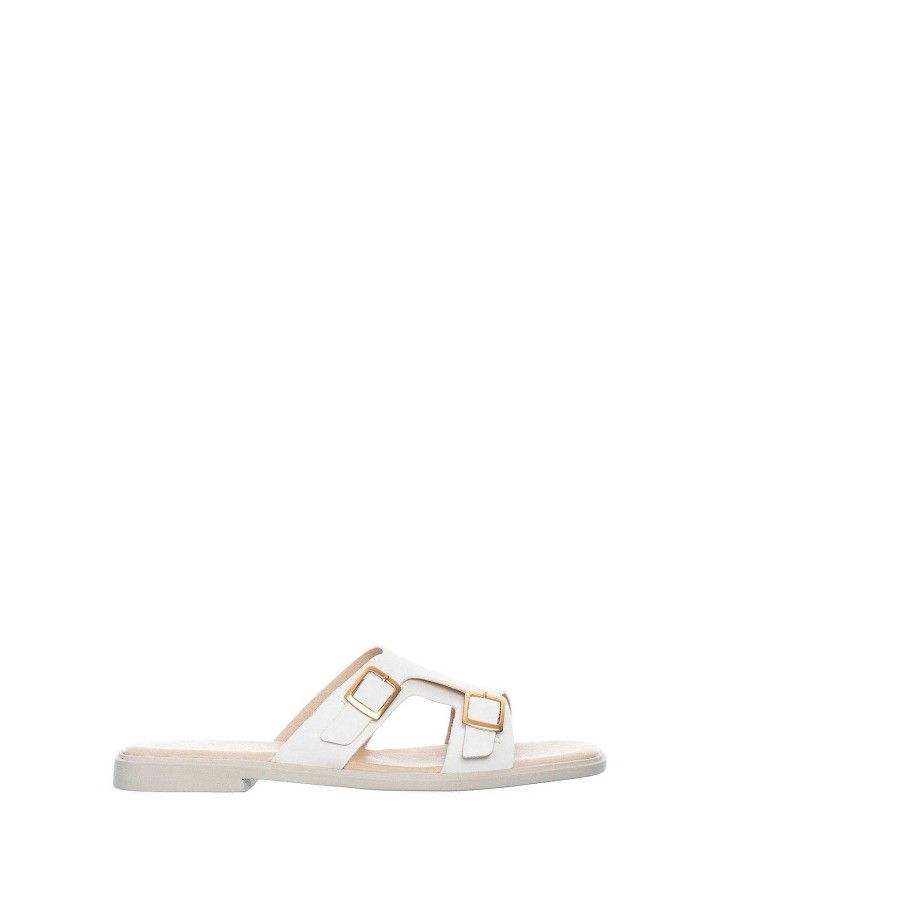 Dam Ten Points Sandaler|Slip-in sandaler|Hållbara sandaler | Olivia Slip-In — Offwhite