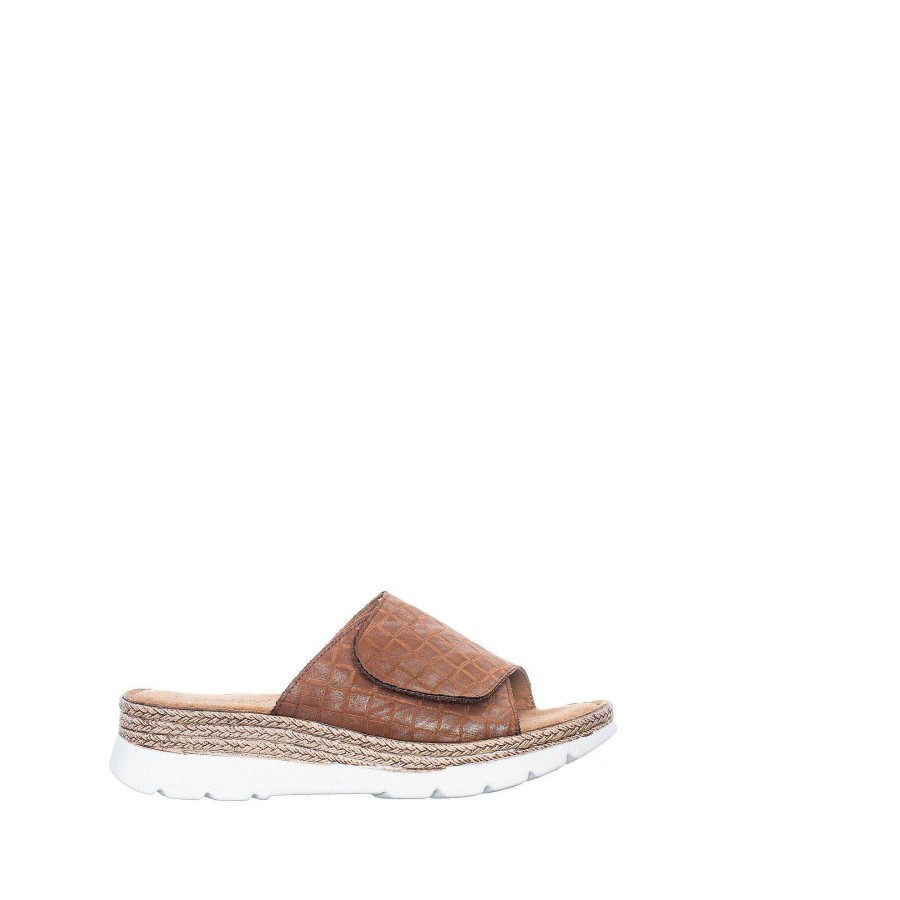 Dam Ten Points Sandaler|Slip-in sandaler|Hållbara sandaler | Maya Slip-In — Konjak