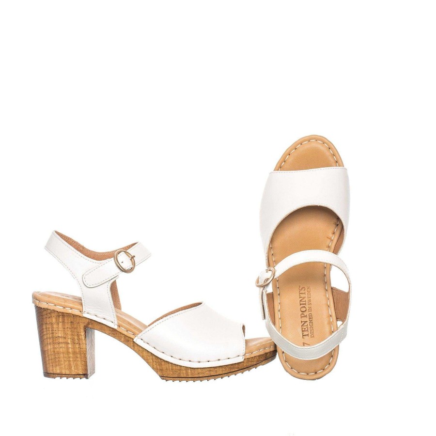 Dam Ten Points Sandaler|Clogs|Hållbara sandaler | Amelia Clogs — Vanilj