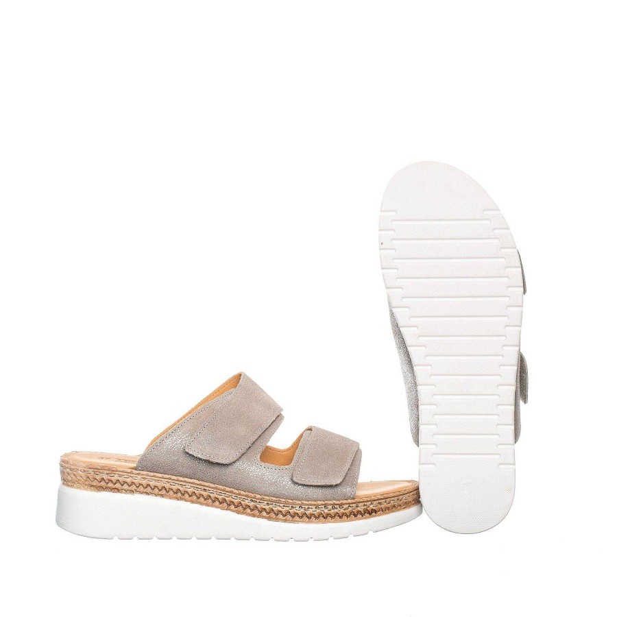 Dam Ten Points Sandaler|Slip-in sandaler|Hållbara sandaler | Malin Slip-In — Silver