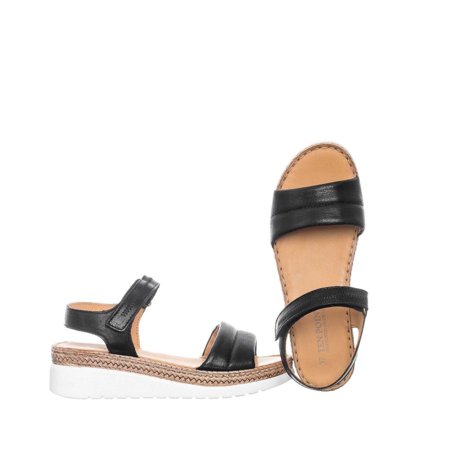 Dam Ten Points Sandaler|Hållbara sandaler | Malin Sandaler — Svart