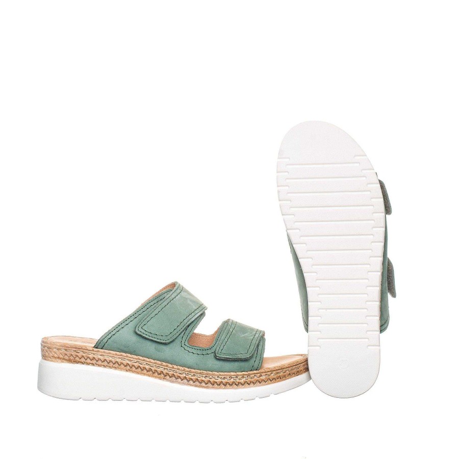 Dam Ten Points Sandaler|Slip-in sandaler|Hållbara sandaler | Malin Slip-In — Gron