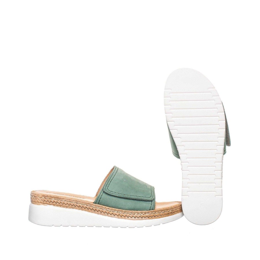 Dam Ten Points Sandaler|Slip-in sandaler|Hållbara sandaler | Malin Slip-In — Gron