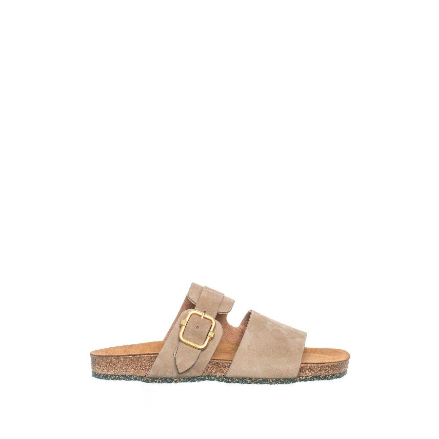 Dam Ten Points Sandaler|Slip-in sandaler|Hållbara sandaler | Vivienne Slip-In — Taupe