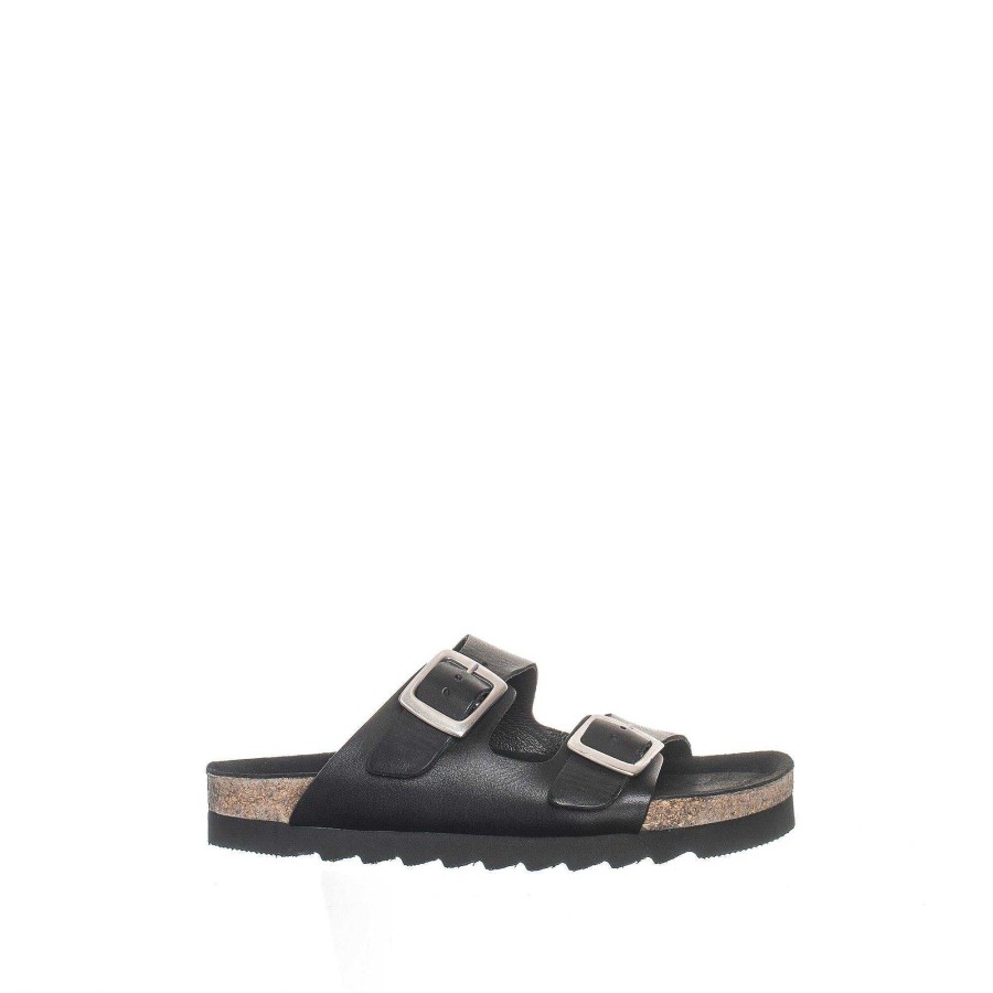 Dam Ten Points Sandaler|Slip-in sandaler|Hållbara sandaler | Vivienne Slip-In — Svart/Svart