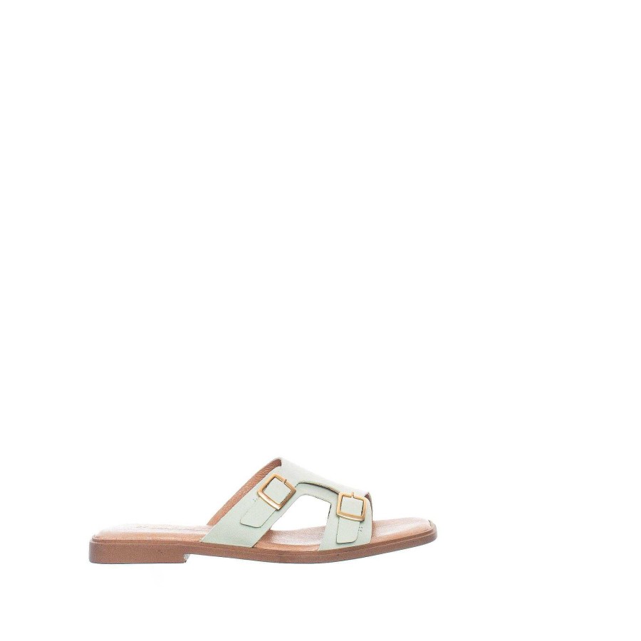 Dam Ten Points Sandaler|Slip-in sandaler|Hållbara sandaler | Olivia Slip-In — Mintgron