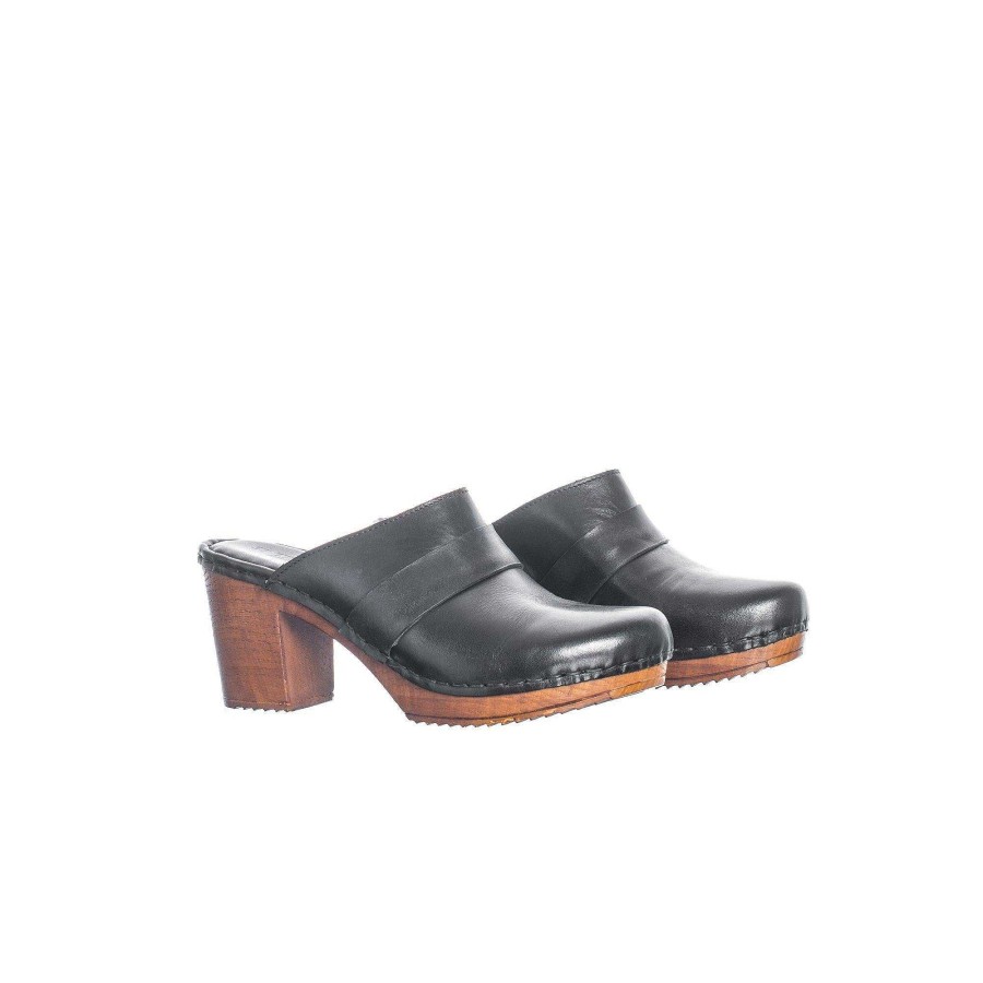 Dam Ten Points Sandaler|Clogs|Slip-in sandaler | Amelia Clogs — Svart