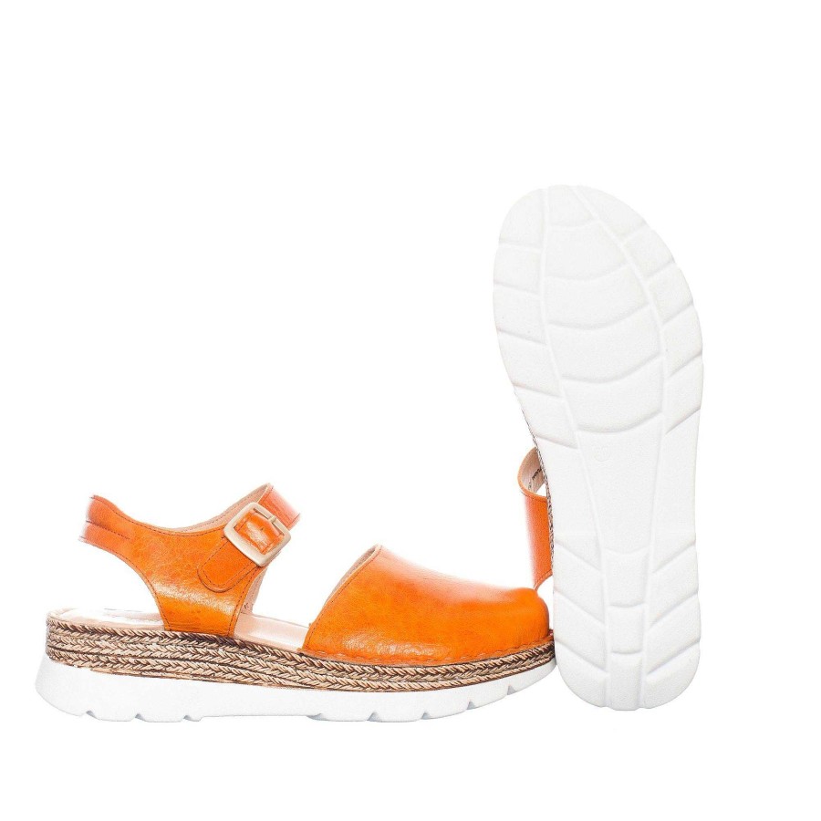 Dam Ten Points Sandaler|Hållbara sandaler | Maya Sandaler — Orange