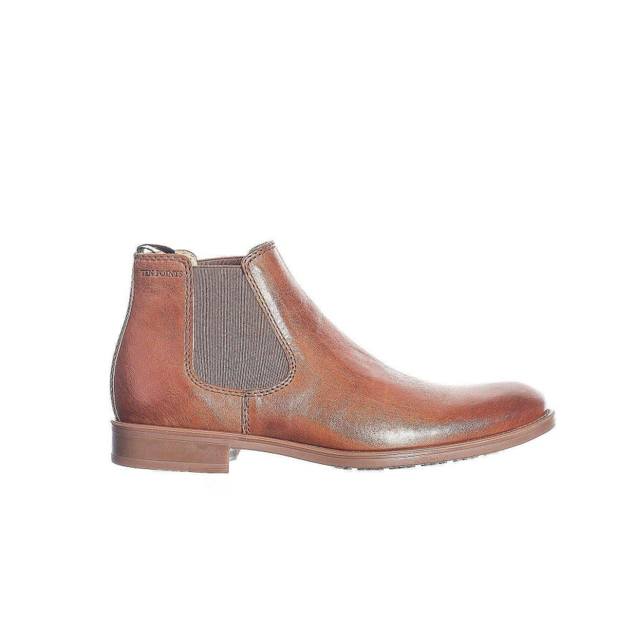 Herr Ten Points Chelsea boots | Milton Chelsea Kangor — Konjak