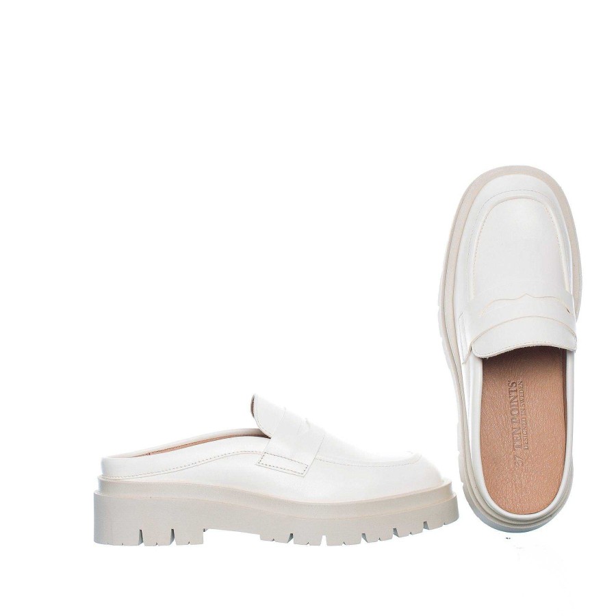 Dam Ten Points Loafers|Sandaler|Slip-in sandaler|Hållbara sandaler | Margaret Slip-In — Vanilj