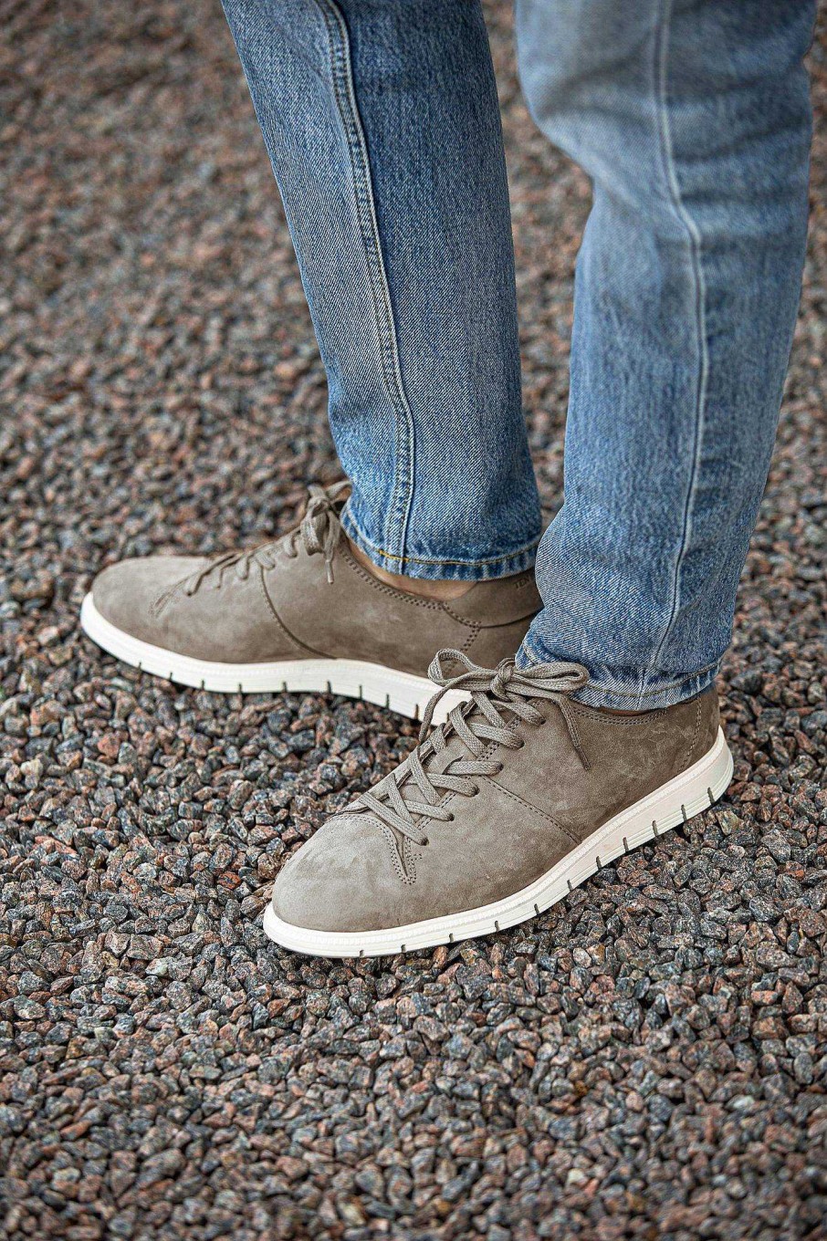 Herr Ten Points Snörskor|Sneakers|Hållbara skor | Liam Sneakers — Taupe