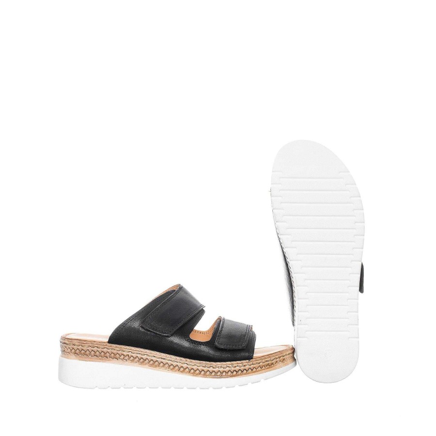 Dam Ten Points Sandaler|Slip-in sandaler|Hållbara sandaler | Malin Slip-In — Svart