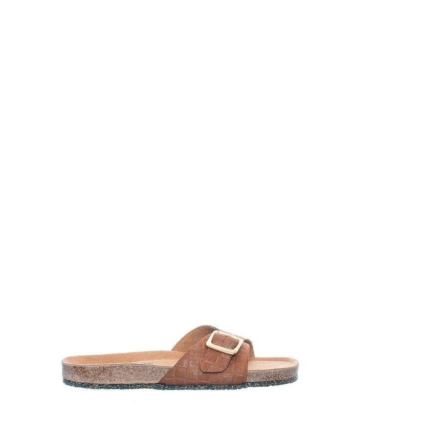 Dam Ten Points Sandaler|Slip-in sandaler|Hållbara sandaler | Vivienne Slip-In — Konjak