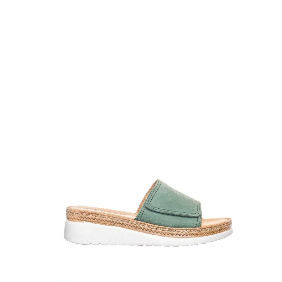 Dam Ten Points Sandaler|Slip-in sandaler|Hållbara sandaler | Malin Slip-In — Gron