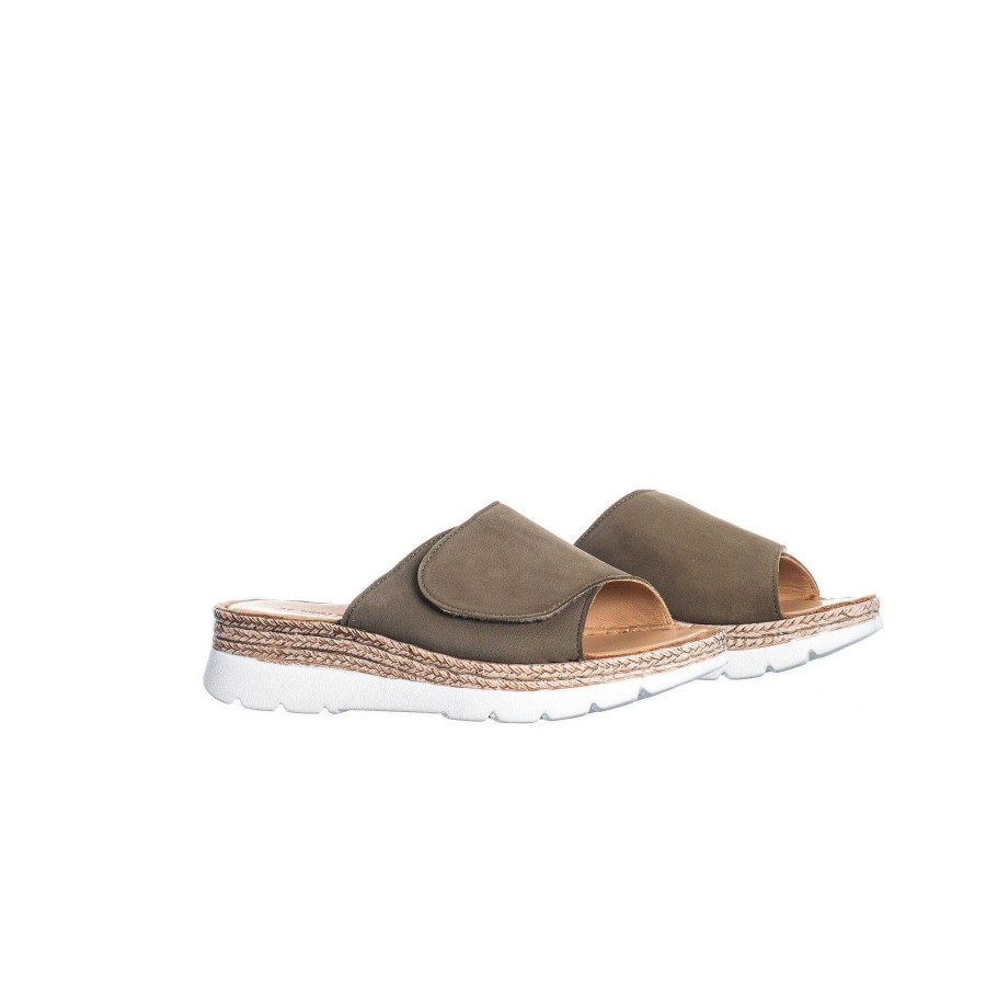 Dam Ten Points Sandaler|Slip-in sandaler|Hållbara sandaler | Maya Slip-In — Kaki