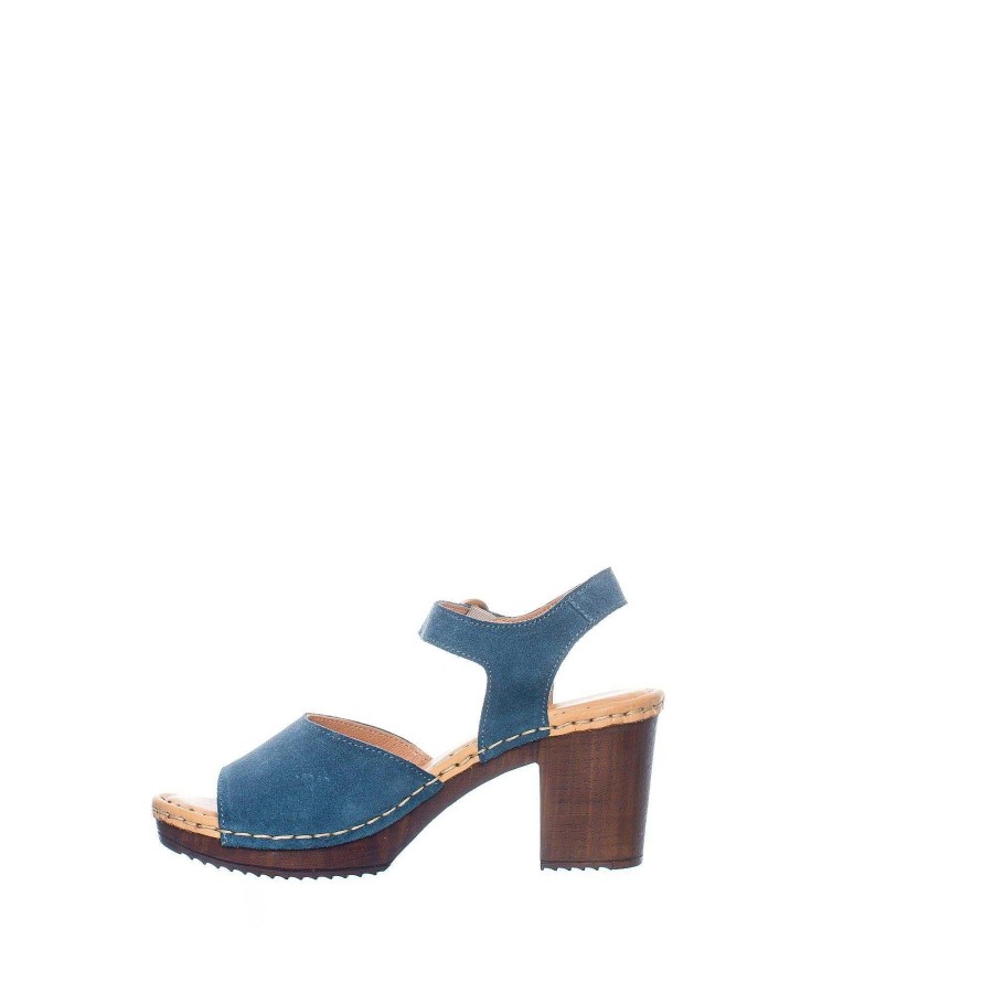 Dam Ten Points Sandaler|Clogs|Hållbara sandaler | Amelia Clogs — Jeans Bla