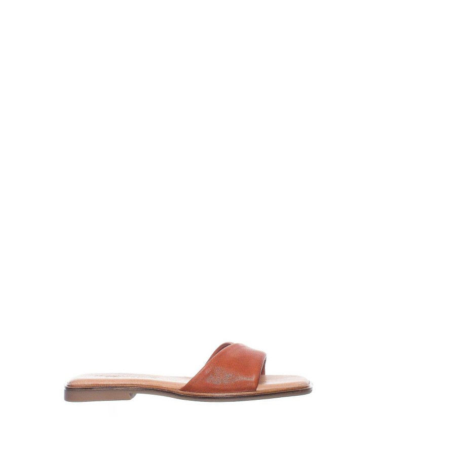 Dam Ten Points Sandaler|Slip-in sandaler|Hållbara sandaler | Olivia Slip-In — Konjak