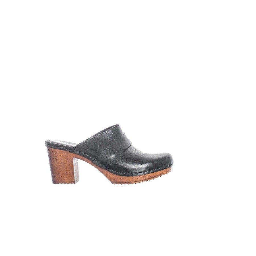 Dam Ten Points Sandaler|Clogs|Slip-in sandaler | Amelia Clogs — Svart