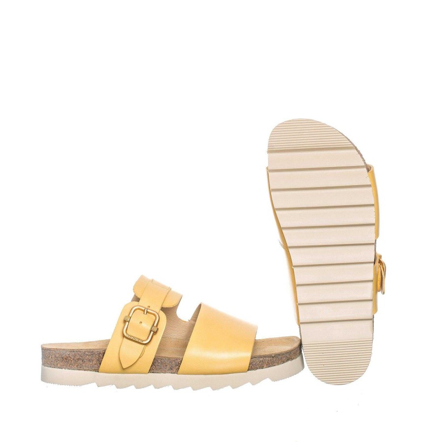 Dam Ten Points Sandaler|Slip-in sandaler|Hållbara sandaler | Vivienne Slip-In — Gul