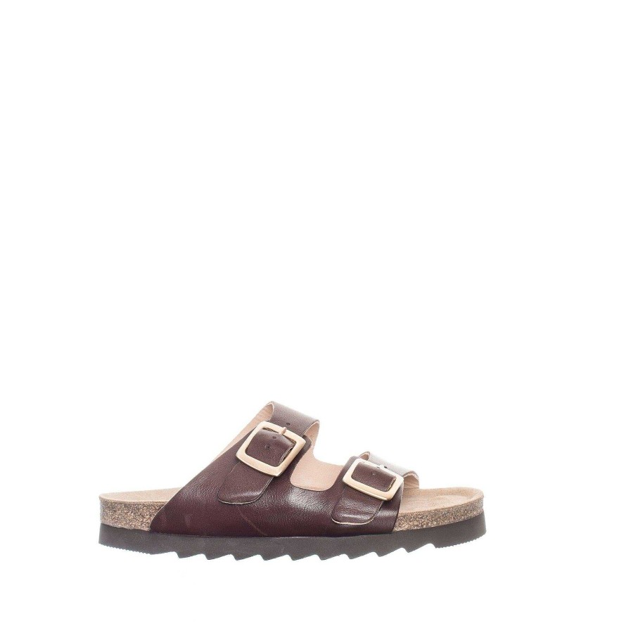 Dam Ten Points Sandaler|Slip-in sandaler|Hållbara sandaler | Vivienne Slip-In — Choklad