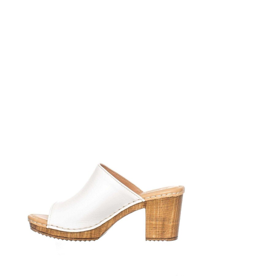 Dam Ten Points Clogs|Slip-in sandaler|Hållbara sandaler | Amelia Clogs — Vanilj