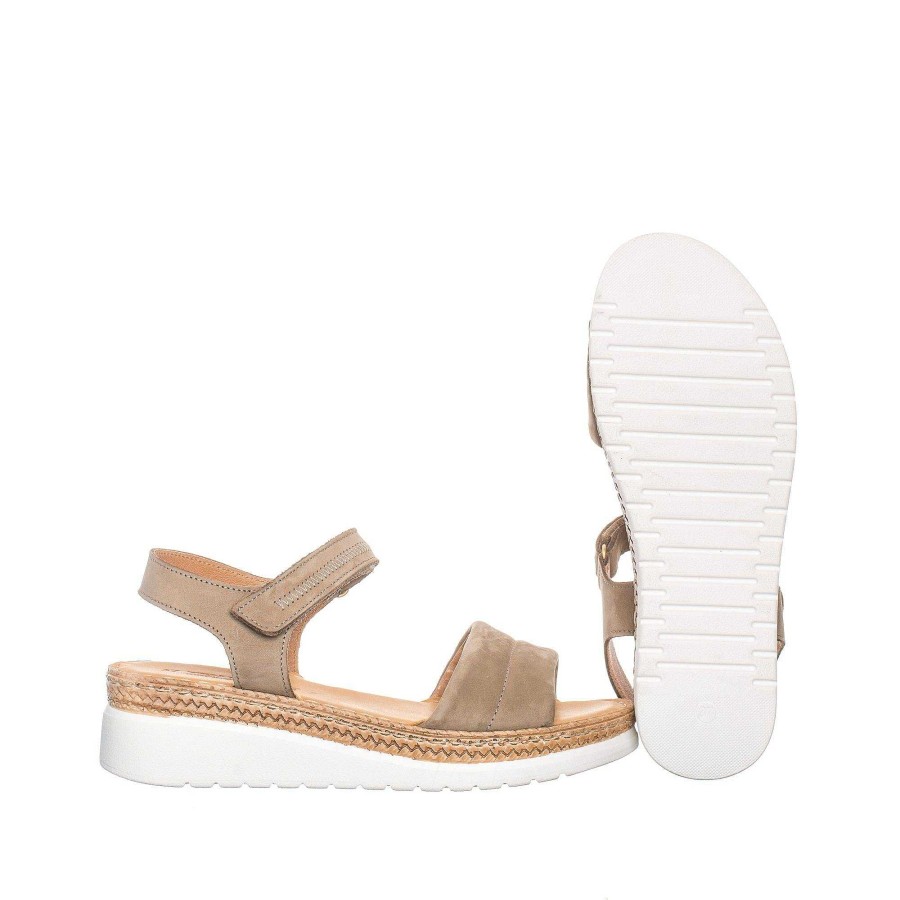 Dam Ten Points Sandaler|Hållbara sandaler | Malin Sandaler — Taupe