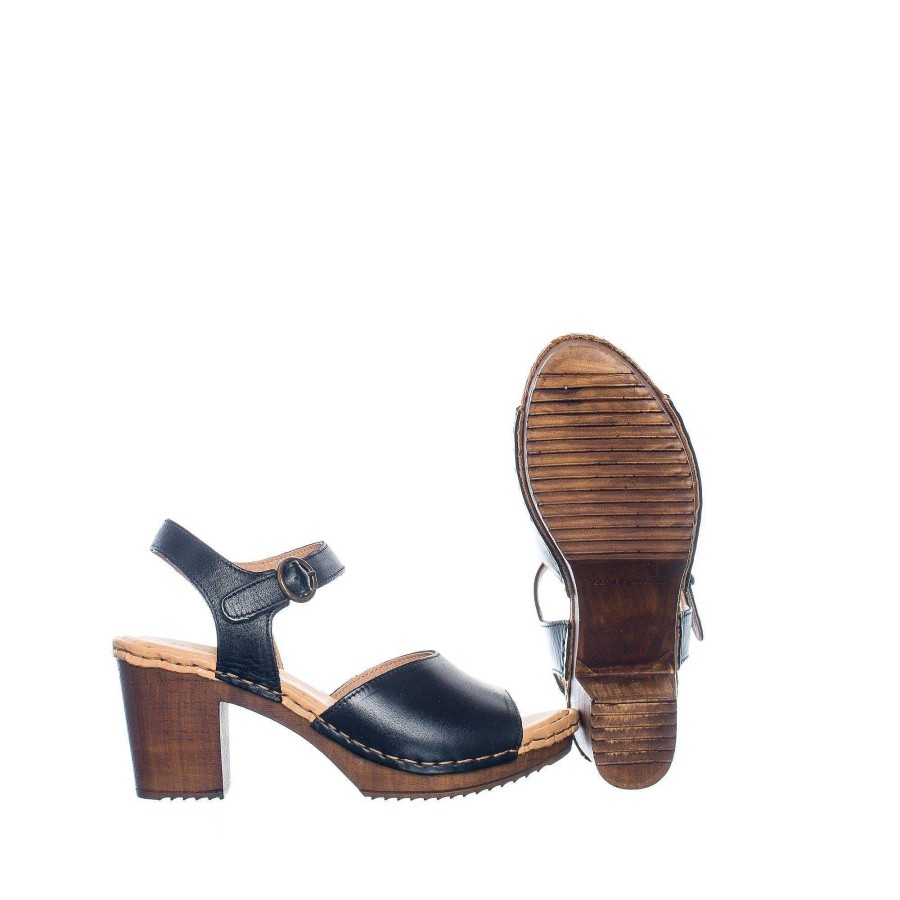 Dam Ten Points Sandaler|Clogs|Hållbara sandaler | Amelia Clogs — Svart