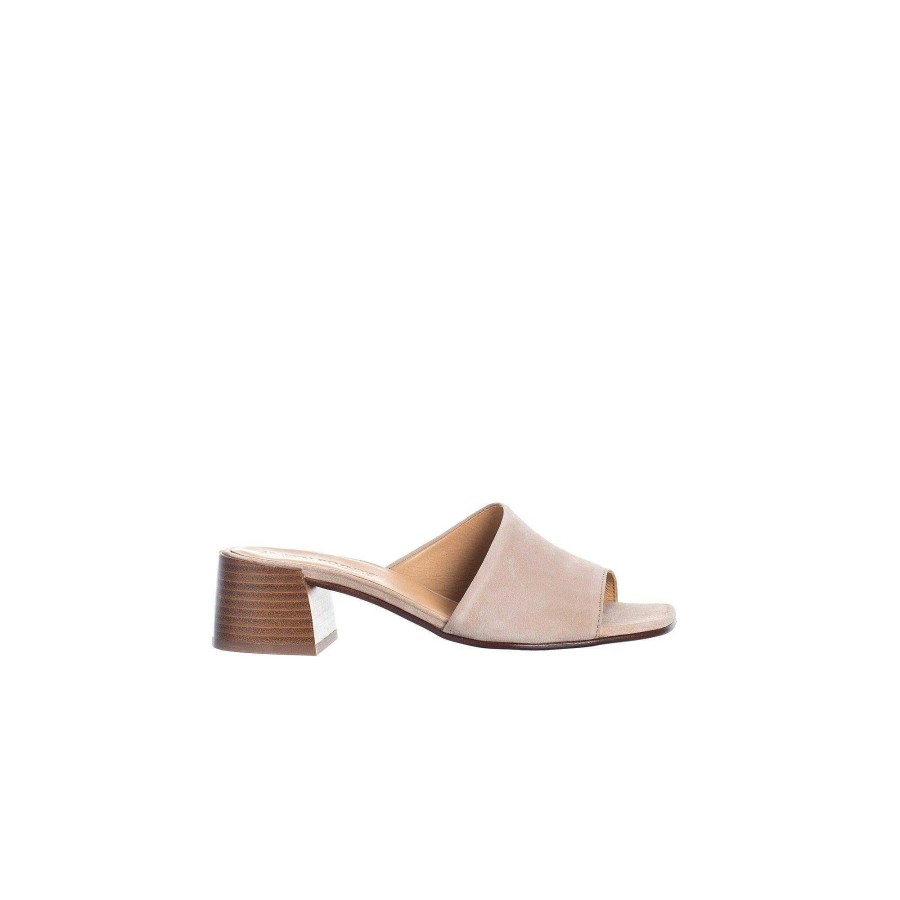 Dam Ten Points Sandaler|Slip-in sandaler|Hållbara sandaler | Milde Slip-In — Ljus Taupe