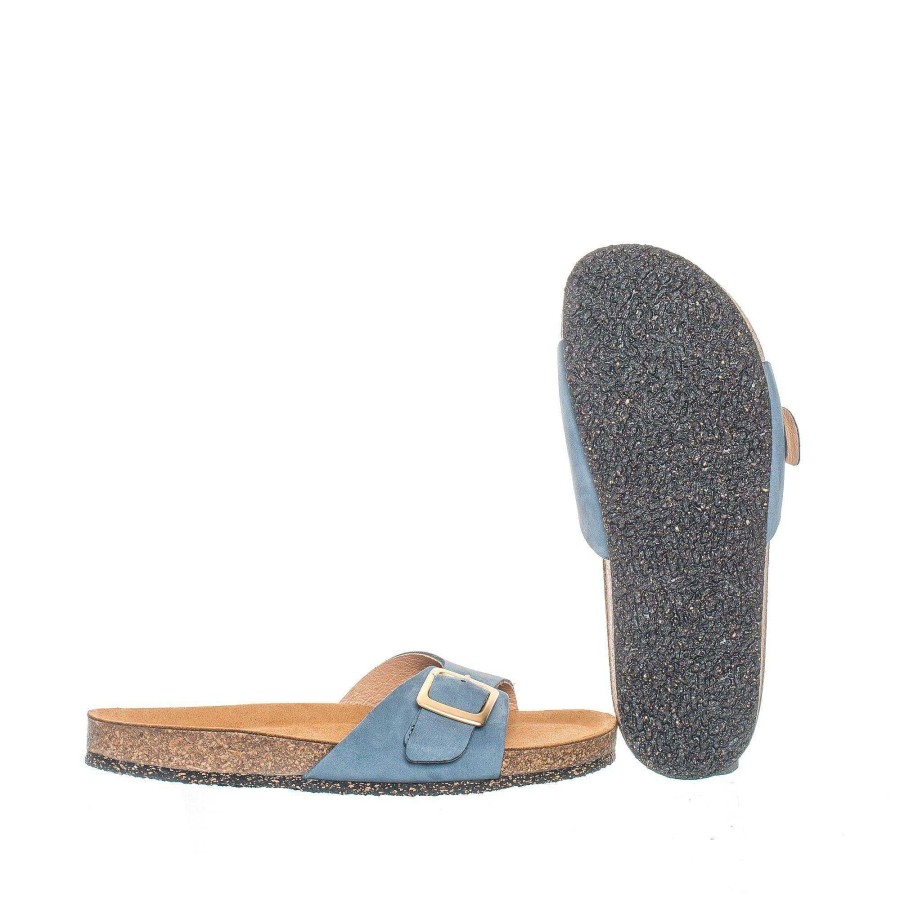 Dam Ten Points Sandaler|Slip-in sandaler|Hållbara sandaler | Vivienne Slip-In — Jeans Bla